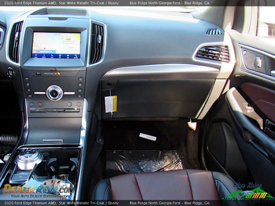 2020 Ford Edge Titanium AWD Star White Metallic Tri-Coat / Ebony Photo #16