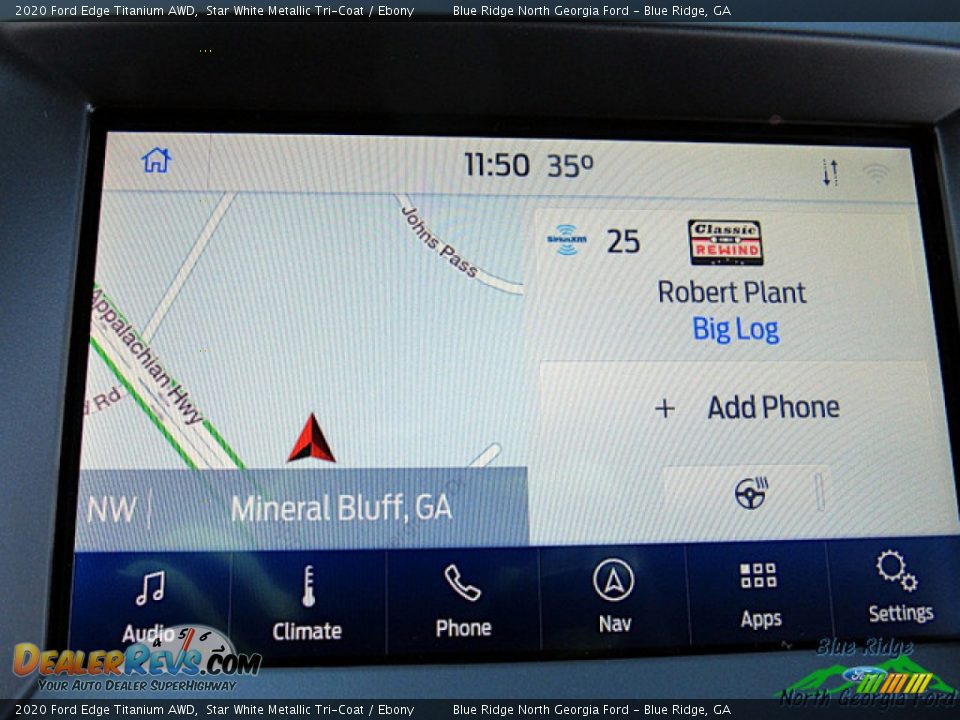 2020 Ford Edge Titanium AWD Star White Metallic Tri-Coat / Ebony Photo #19