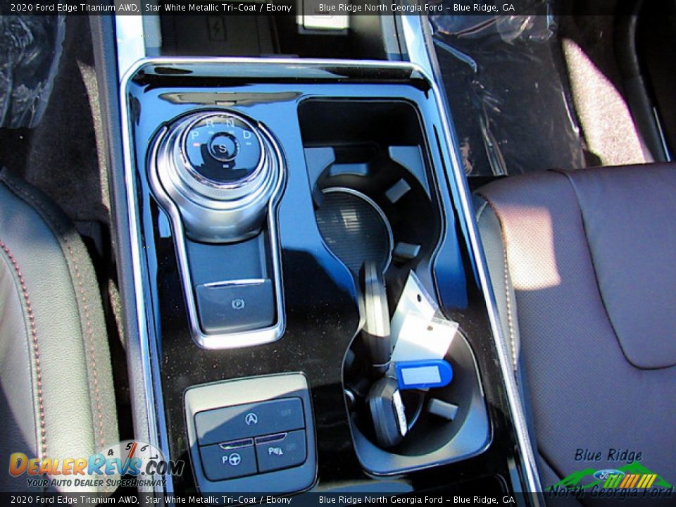 2020 Ford Edge Titanium AWD Star White Metallic Tri-Coat / Ebony Photo #25