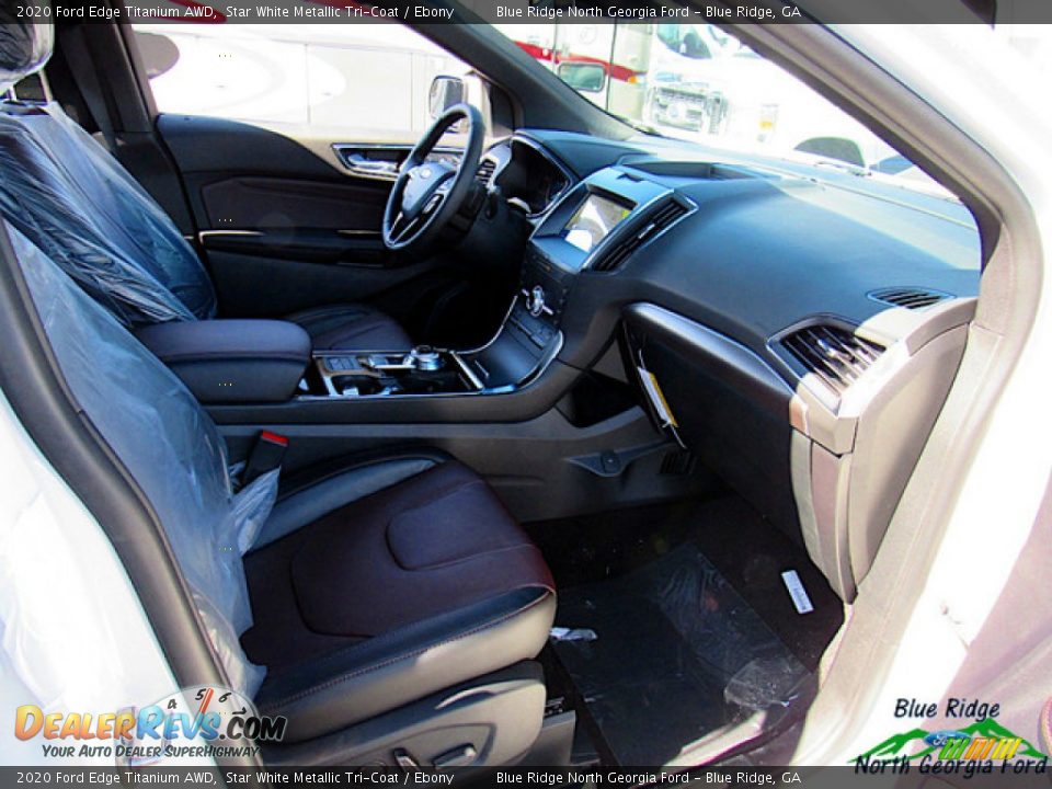 2020 Ford Edge Titanium AWD Star White Metallic Tri-Coat / Ebony Photo #29