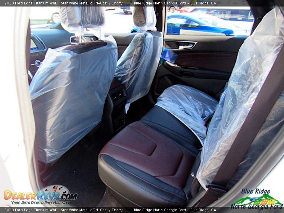 2020 Ford Edge Titanium AWD Star White Metallic Tri-Coat / Ebony Photo #30