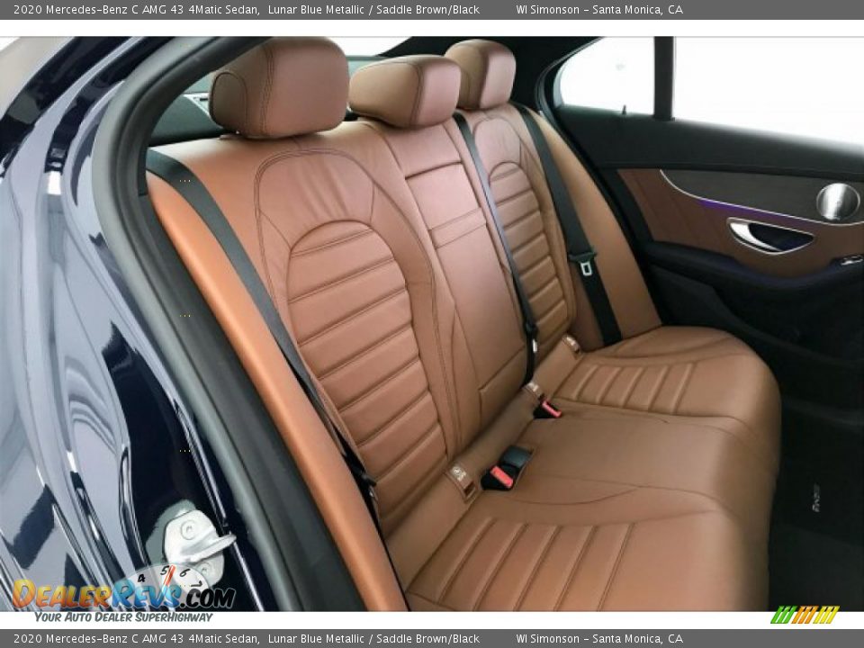 Rear Seat of 2020 Mercedes-Benz C AMG 43 4Matic Sedan Photo #13