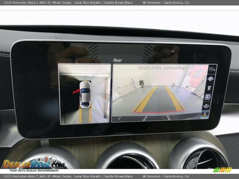 2020 Mercedes-Benz C AMG 43 4Matic Sedan Lunar Blue Metallic / Saddle Brown/Black Photo #21