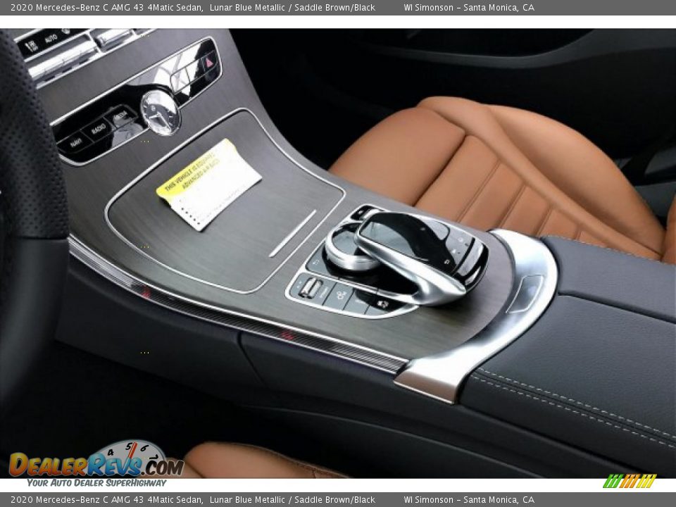 2020 Mercedes-Benz C AMG 43 4Matic Sedan Lunar Blue Metallic / Saddle Brown/Black Photo #23