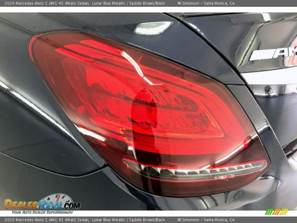2020 Mercedes-Benz C AMG 43 4Matic Sedan Lunar Blue Metallic / Saddle Brown/Black Photo #26