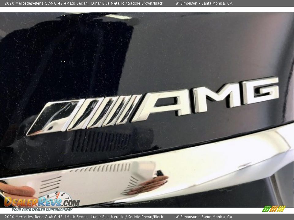 2020 Mercedes-Benz C AMG 43 4Matic Sedan Lunar Blue Metallic / Saddle Brown/Black Photo #27