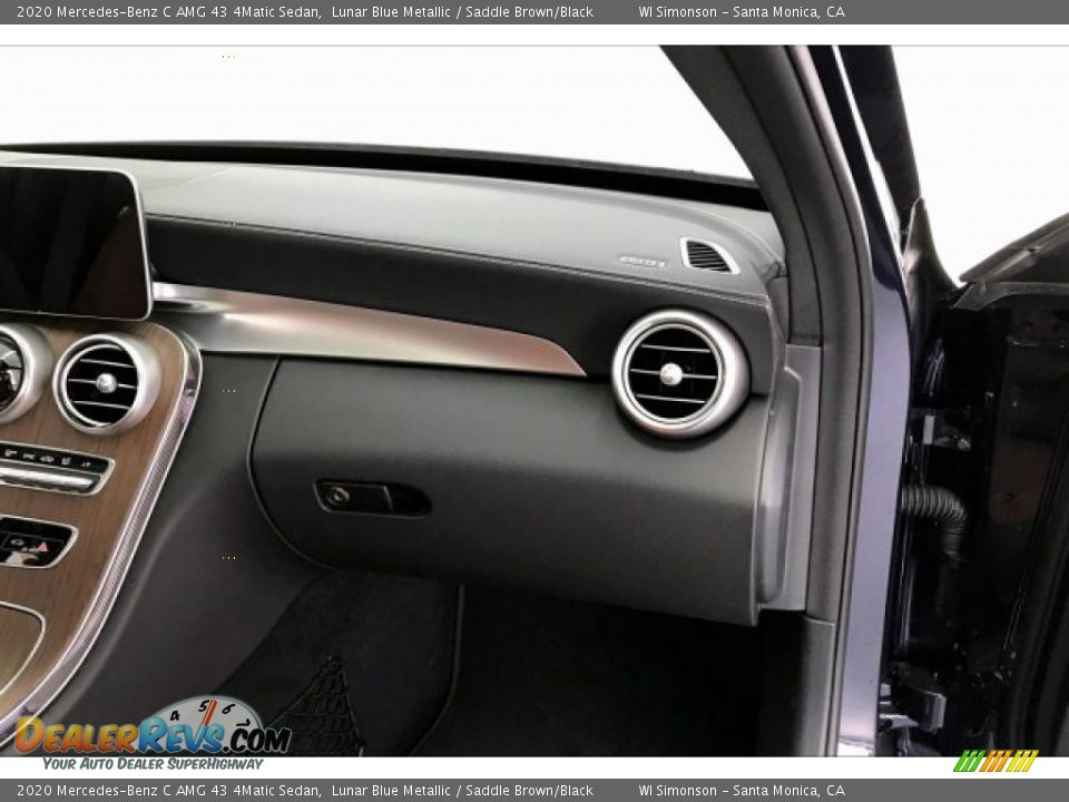 2020 Mercedes-Benz C AMG 43 4Matic Sedan Lunar Blue Metallic / Saddle Brown/Black Photo #28