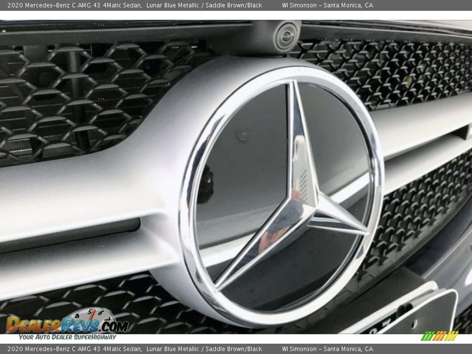 2020 Mercedes-Benz C AMG 43 4Matic Sedan Lunar Blue Metallic / Saddle Brown/Black Photo #33