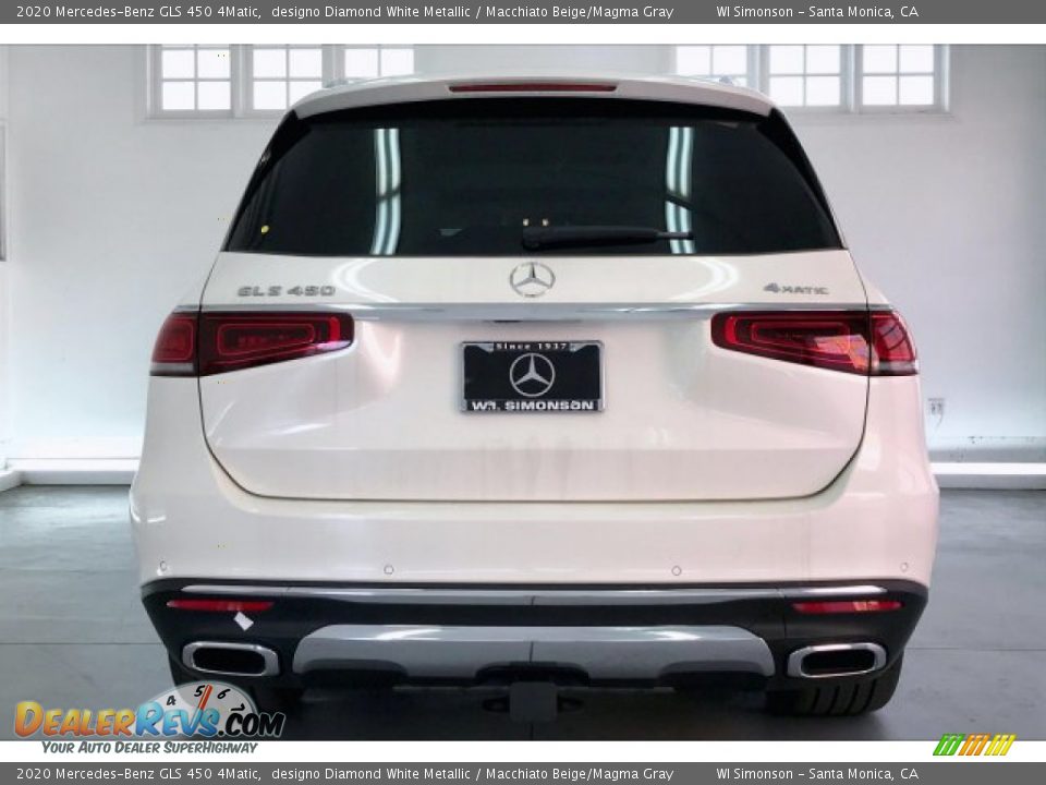 2020 Mercedes-Benz GLS 450 4Matic designo Diamond White Metallic / Macchiato Beige/Magma Gray Photo #3
