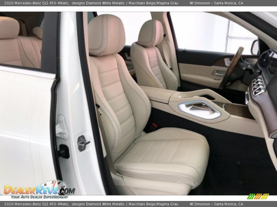 2020 Mercedes-Benz GLS 450 4Matic designo Diamond White Metallic / Macchiato Beige/Magma Gray Photo #5