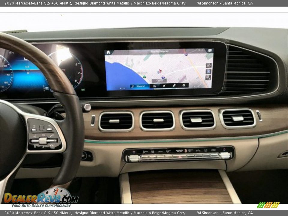 2020 Mercedes-Benz GLS 450 4Matic designo Diamond White Metallic / Macchiato Beige/Magma Gray Photo #6