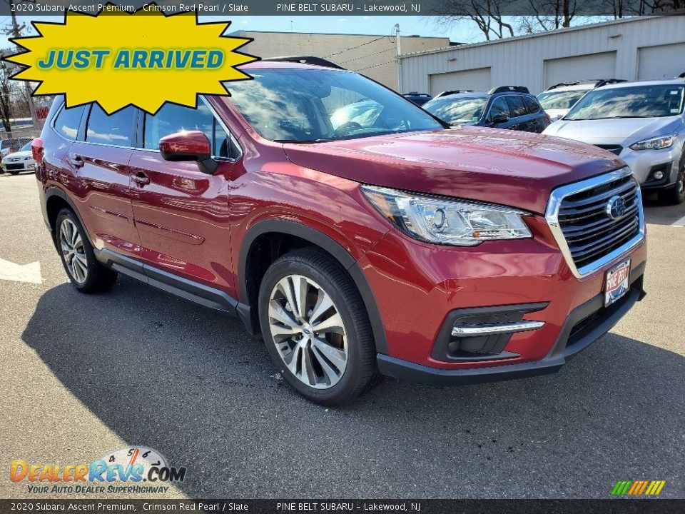 2020 Subaru Ascent Premium Crimson Red Pearl / Slate Photo #1