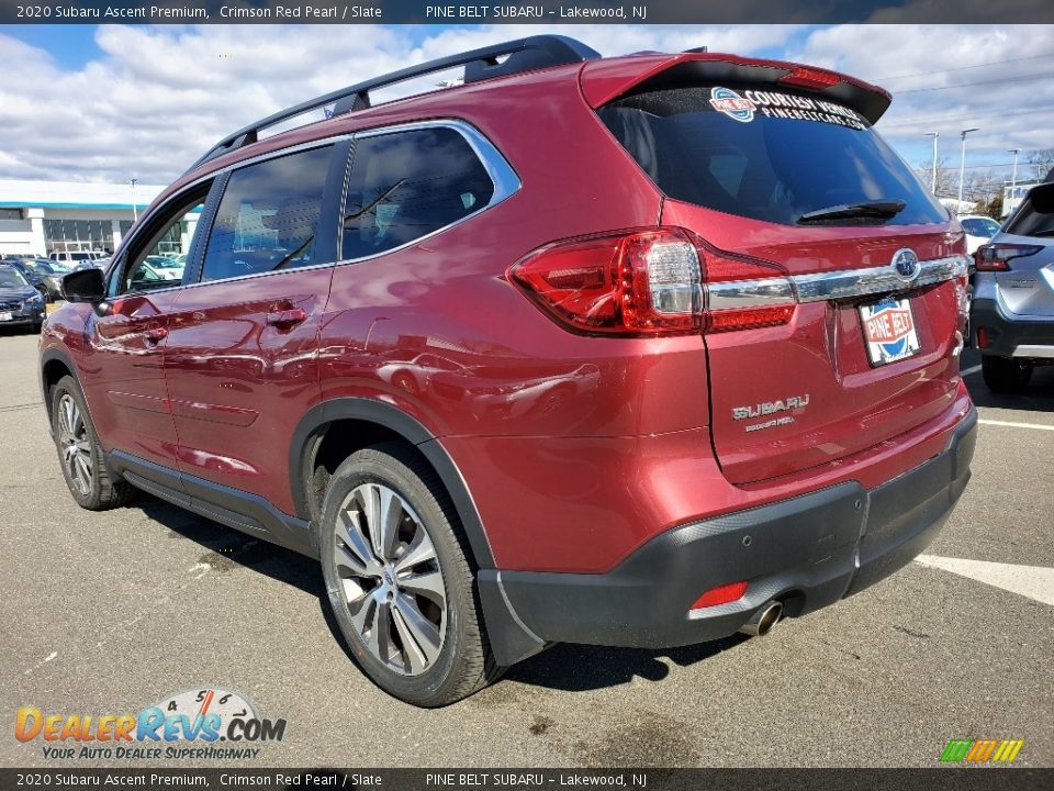 2020 Subaru Ascent Premium Crimson Red Pearl / Slate Photo #3