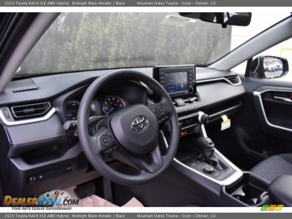 2020 Toyota RAV4 XLE AWD Hybrid Midnight Black Metallic / Black Photo #5