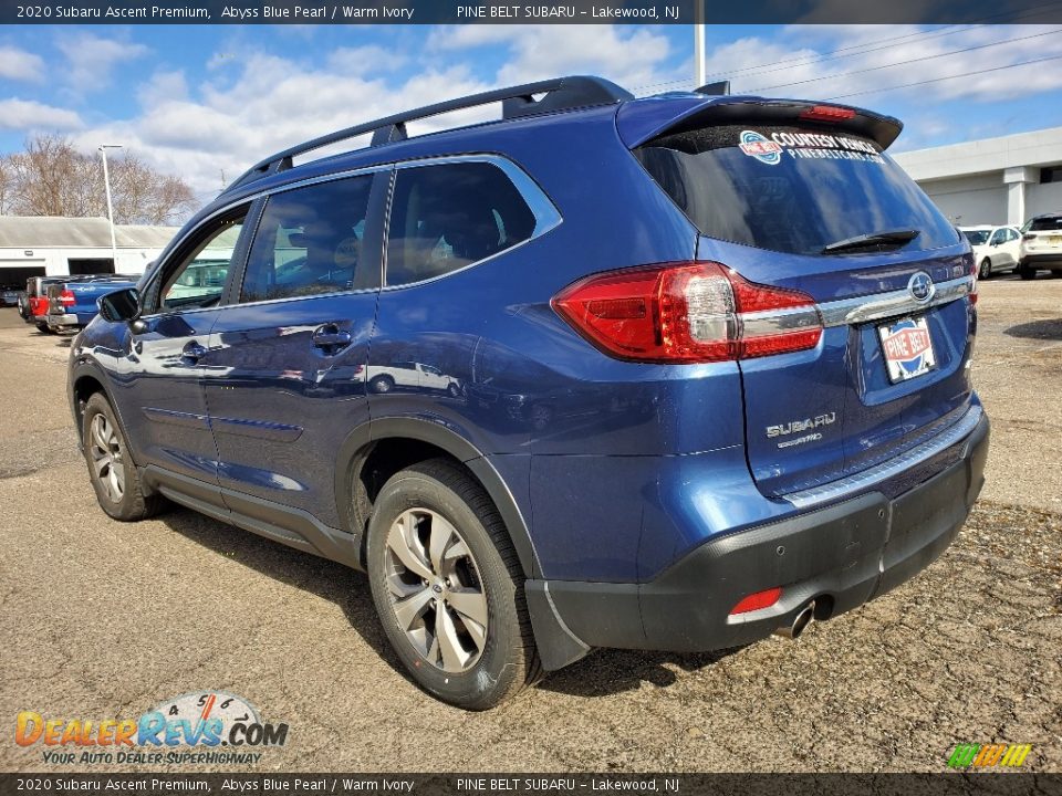 2020 Subaru Ascent Premium Abyss Blue Pearl / Warm Ivory Photo #3