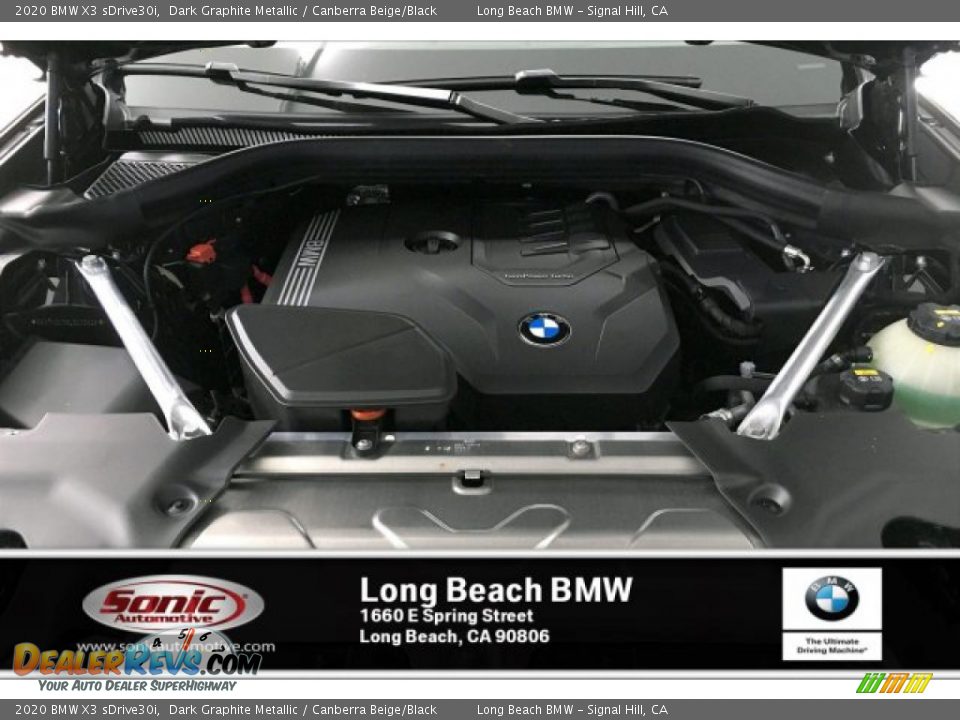 2020 BMW X3 sDrive30i Dark Graphite Metallic / Canberra Beige/Black Photo #8