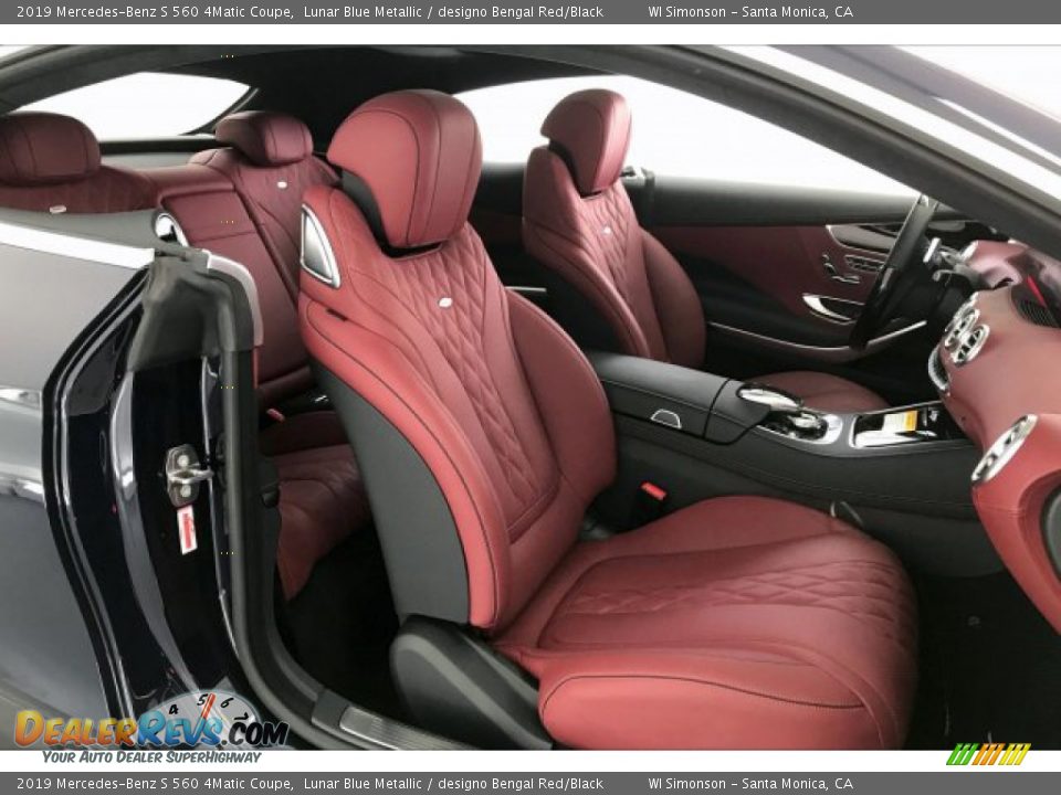 designo Bengal Red/Black Interior - 2019 Mercedes-Benz S 560 4Matic Coupe Photo #6