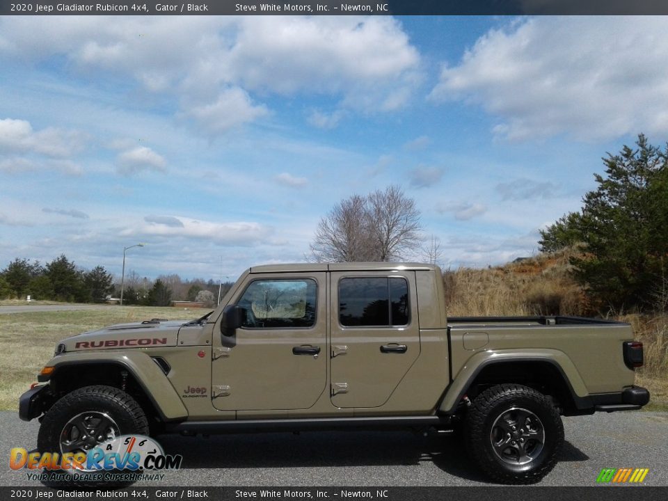 2020 Jeep Gladiator Rubicon 4x4 Gator / Black Photo #1