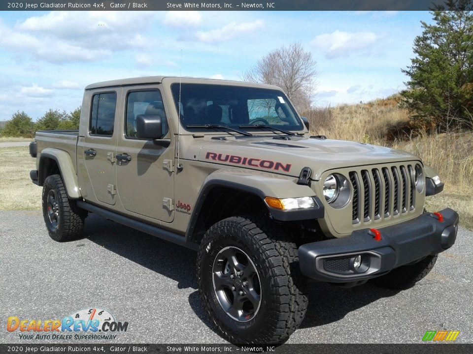 2020 Jeep Gladiator Rubicon 4x4 Gator / Black Photo #4