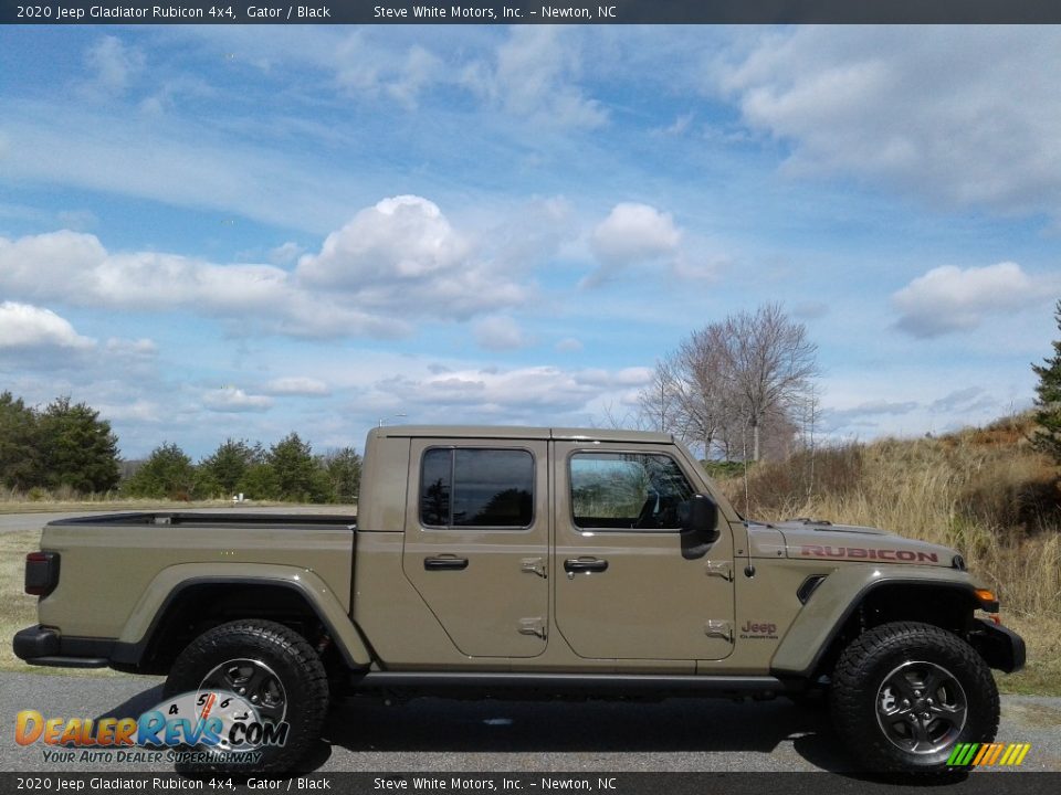 2020 Jeep Gladiator Rubicon 4x4 Gator / Black Photo #6