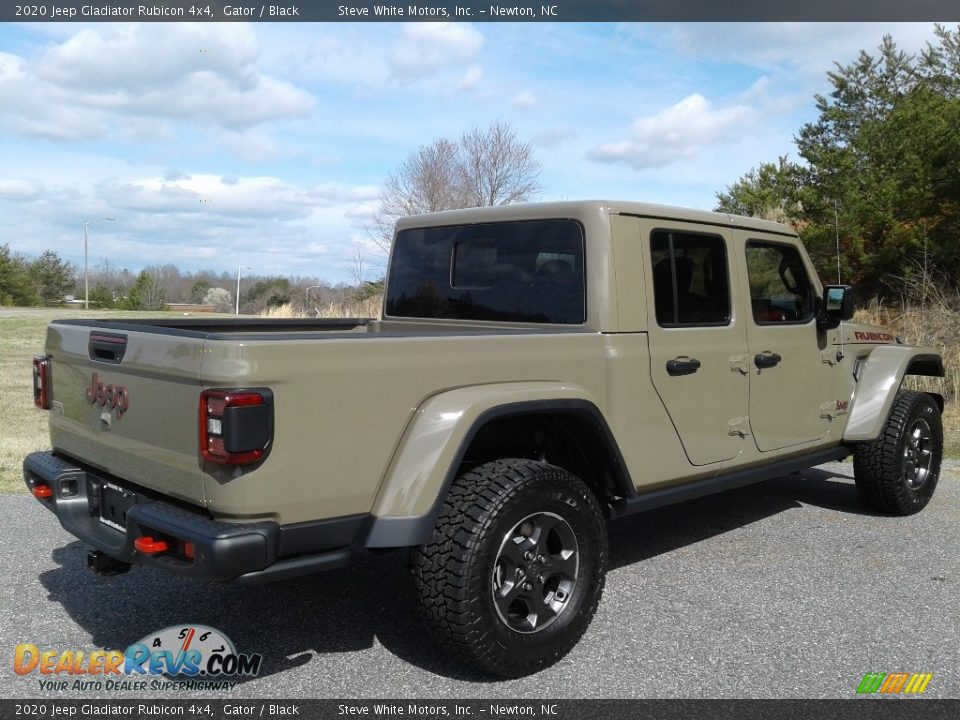 2020 Jeep Gladiator Rubicon 4x4 Gator / Black Photo #7
