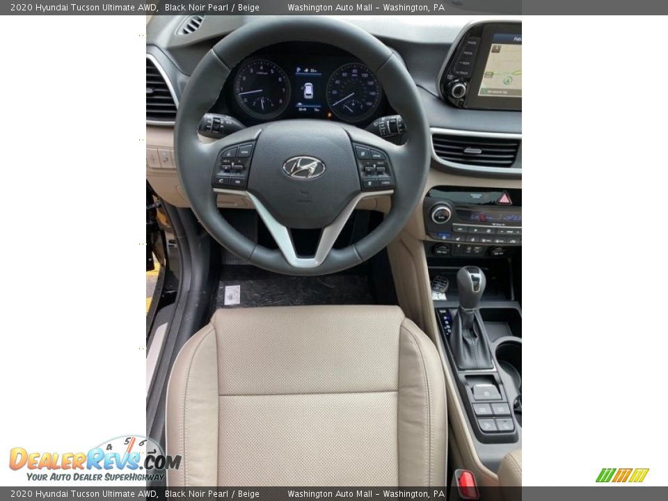 2020 Hyundai Tucson Ultimate AWD Black Noir Pearl / Beige Photo #13