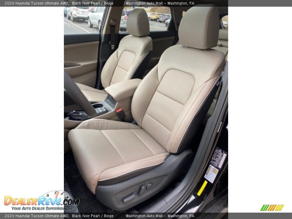 2020 Hyundai Tucson Ultimate AWD Black Noir Pearl / Beige Photo #14
