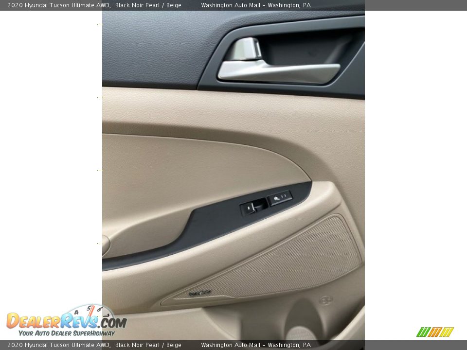 2020 Hyundai Tucson Ultimate AWD Black Noir Pearl / Beige Photo #17