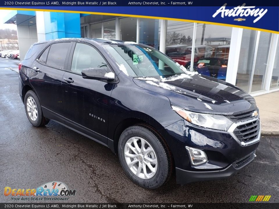 2020 Chevrolet Equinox LS AWD Midnight Blue Metallic / Jet Black Photo #1