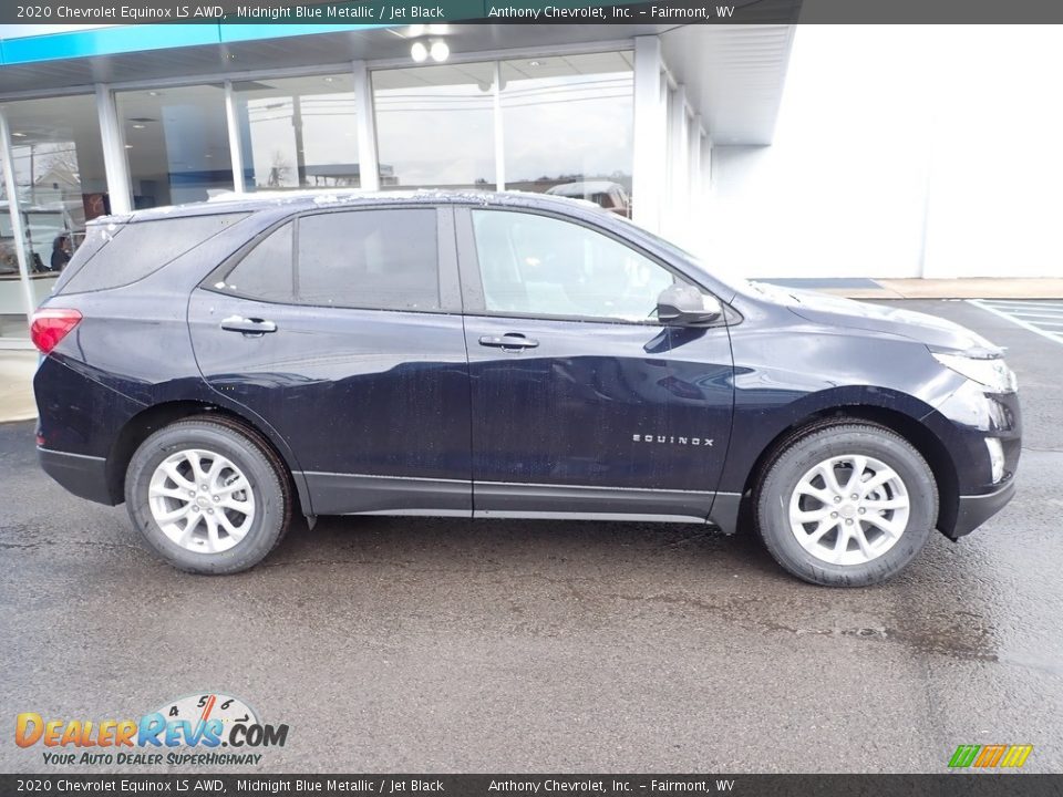 2020 Chevrolet Equinox LS AWD Midnight Blue Metallic / Jet Black Photo #3