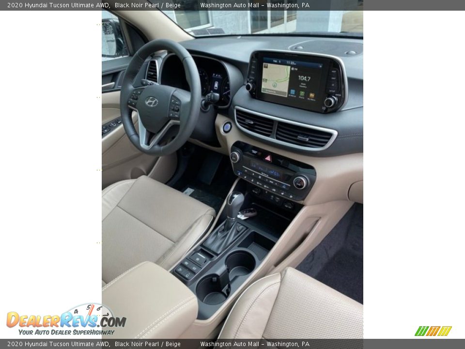 2020 Hyundai Tucson Ultimate AWD Black Noir Pearl / Beige Photo #27
