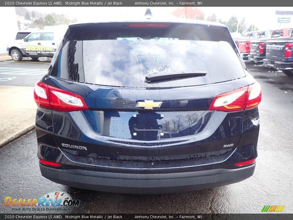 2020 Chevrolet Equinox LS AWD Midnight Blue Metallic / Jet Black Photo #5