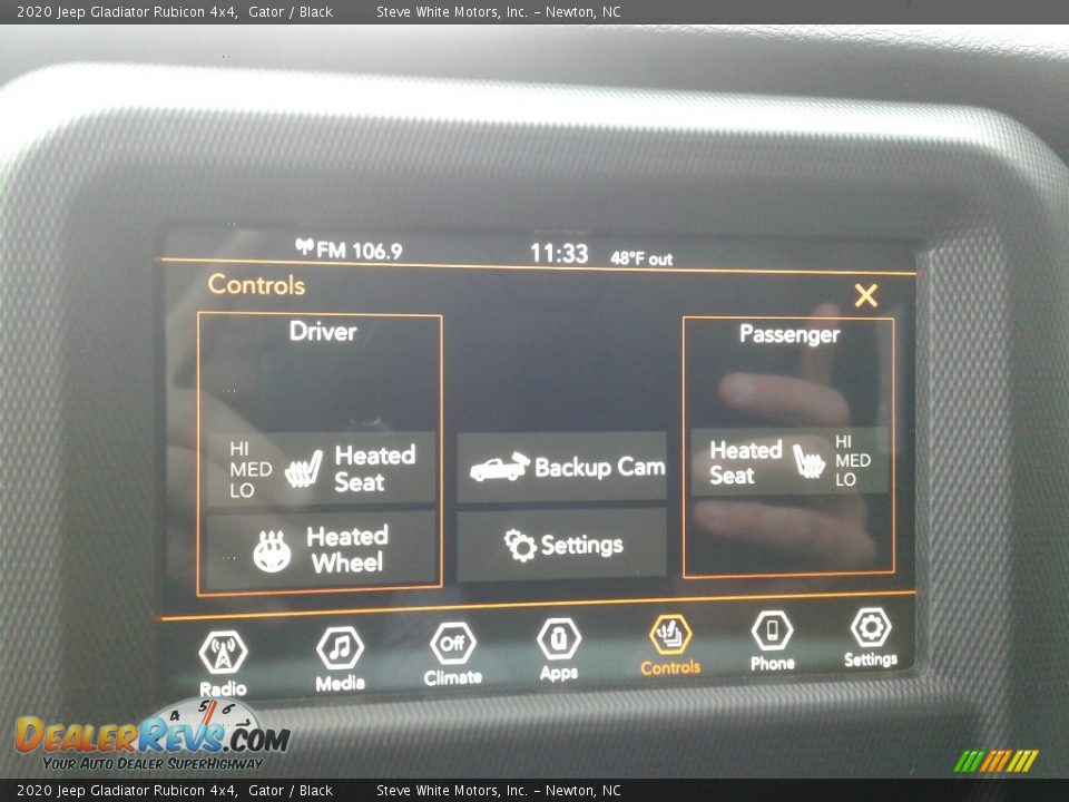 2020 Jeep Gladiator Rubicon 4x4 Gator / Black Photo #23