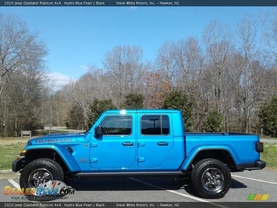 2020 Jeep Gladiator Rubicon 4x4 Hydro Blue Pearl / Black Photo #1