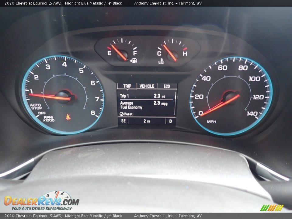 2020 Chevrolet Equinox LS AWD Midnight Blue Metallic / Jet Black Photo #19