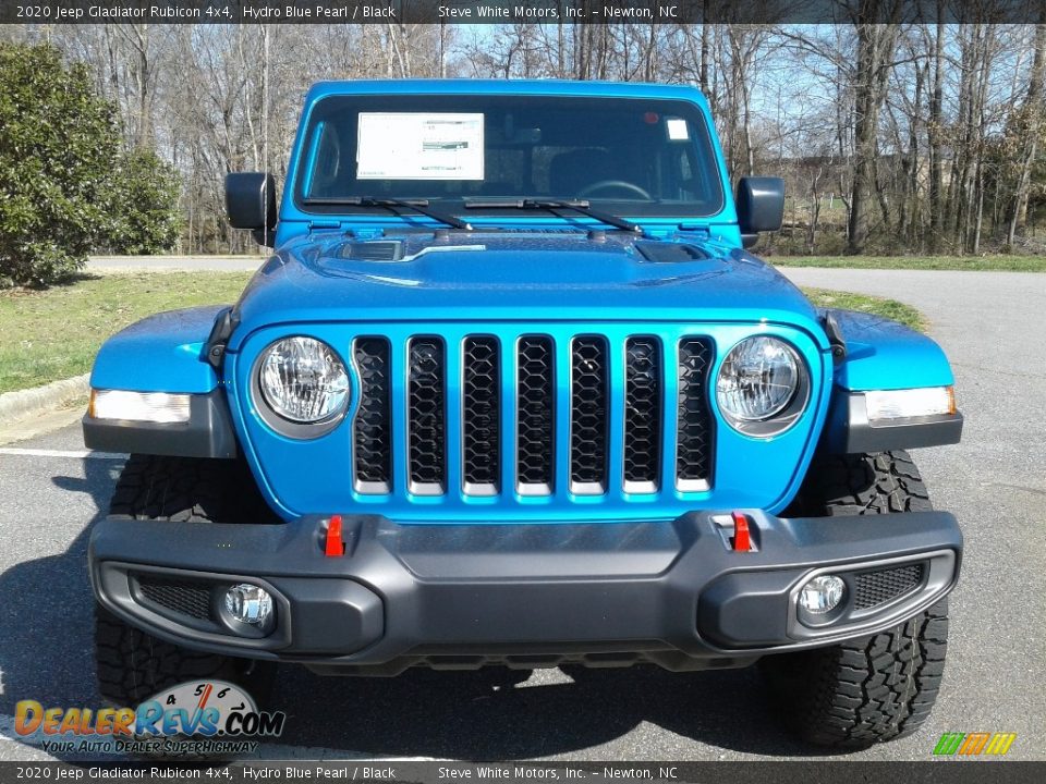 2020 Jeep Gladiator Rubicon 4x4 Hydro Blue Pearl / Black Photo #3