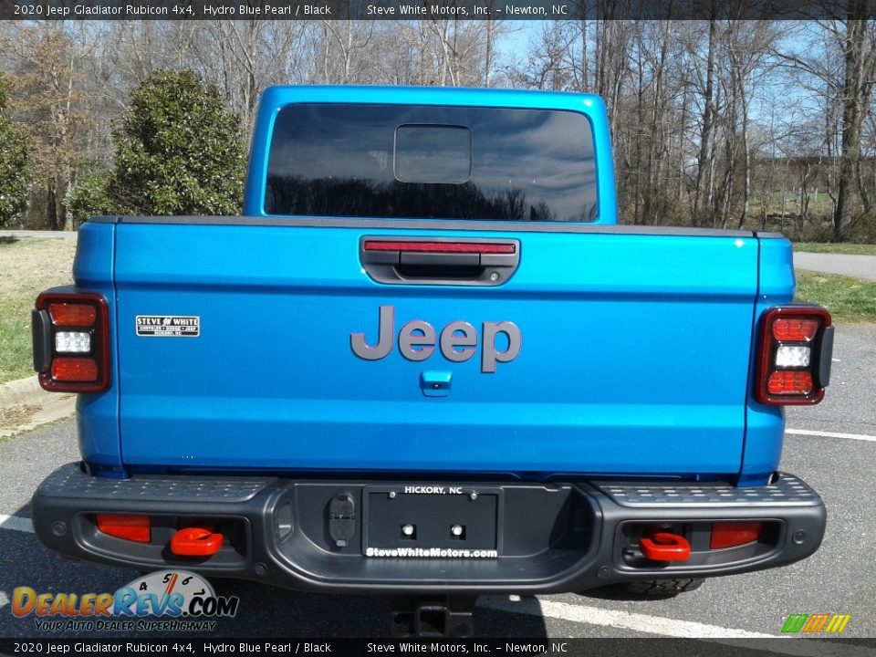 2020 Jeep Gladiator Rubicon 4x4 Hydro Blue Pearl / Black Photo #7