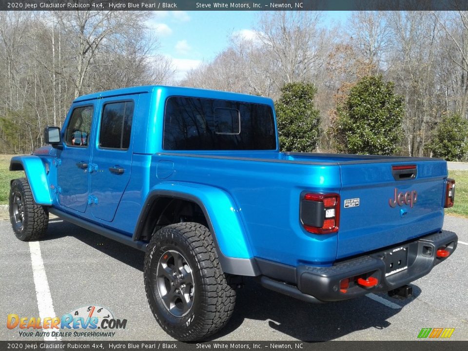 2020 Jeep Gladiator Rubicon 4x4 Hydro Blue Pearl / Black Photo #9