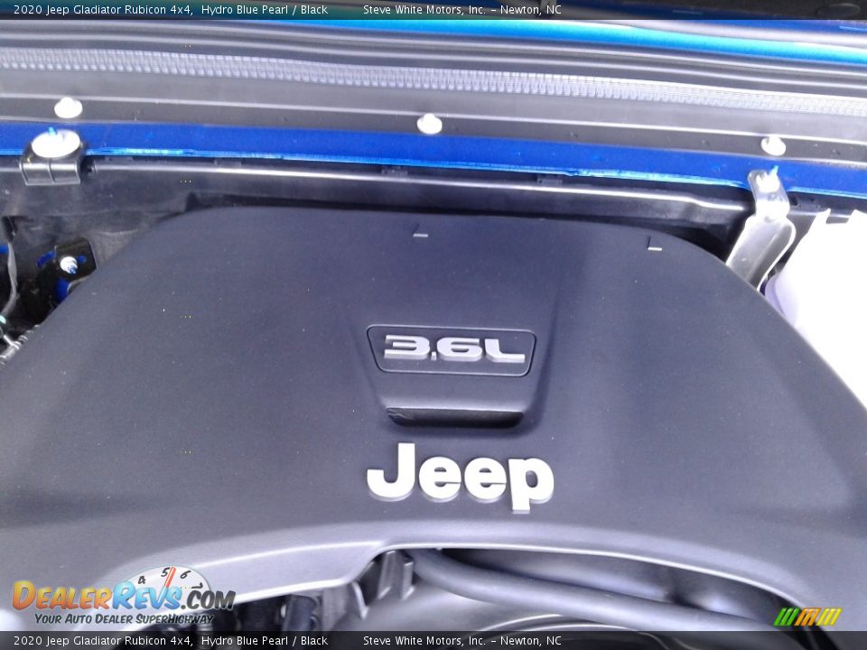 2020 Jeep Gladiator Rubicon 4x4 Hydro Blue Pearl / Black Photo #10