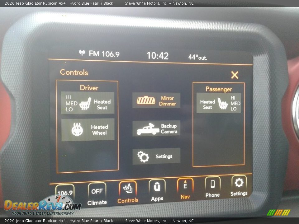 2020 Jeep Gladiator Rubicon 4x4 Hydro Blue Pearl / Black Photo #24