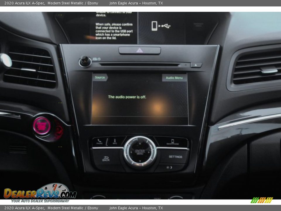 2020 Acura ILX A-Spec Modern Steel Metallic / Ebony Photo #31