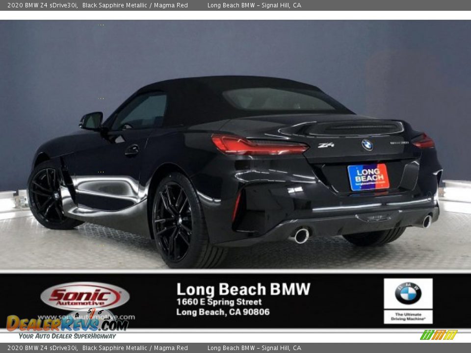 2020 BMW Z4 sDrive30i Black Sapphire Metallic / Magma Red Photo #2