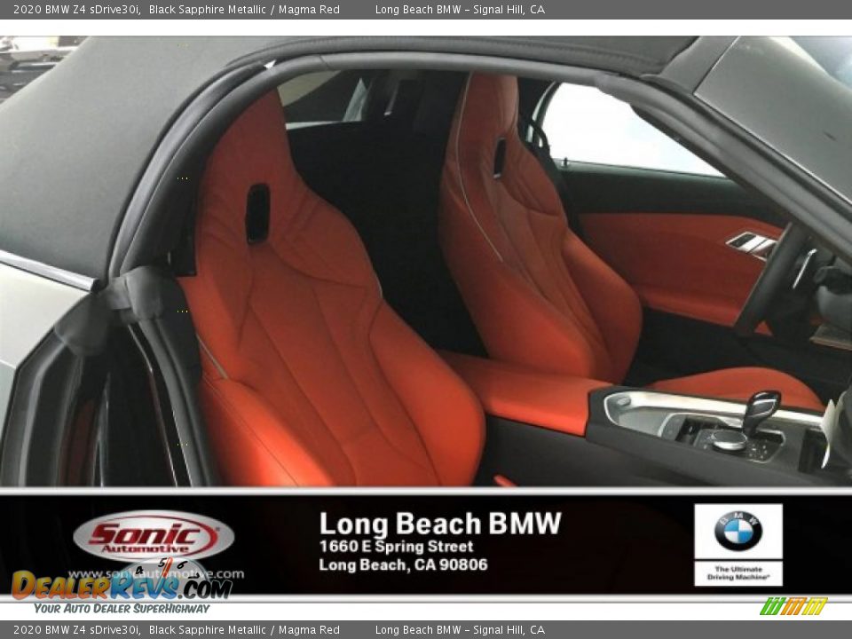 2020 BMW Z4 sDrive30i Black Sapphire Metallic / Magma Red Photo #7