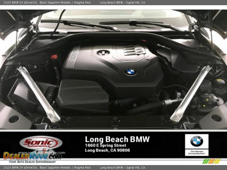 2020 BMW Z4 sDrive30i Black Sapphire Metallic / Magma Red Photo #8