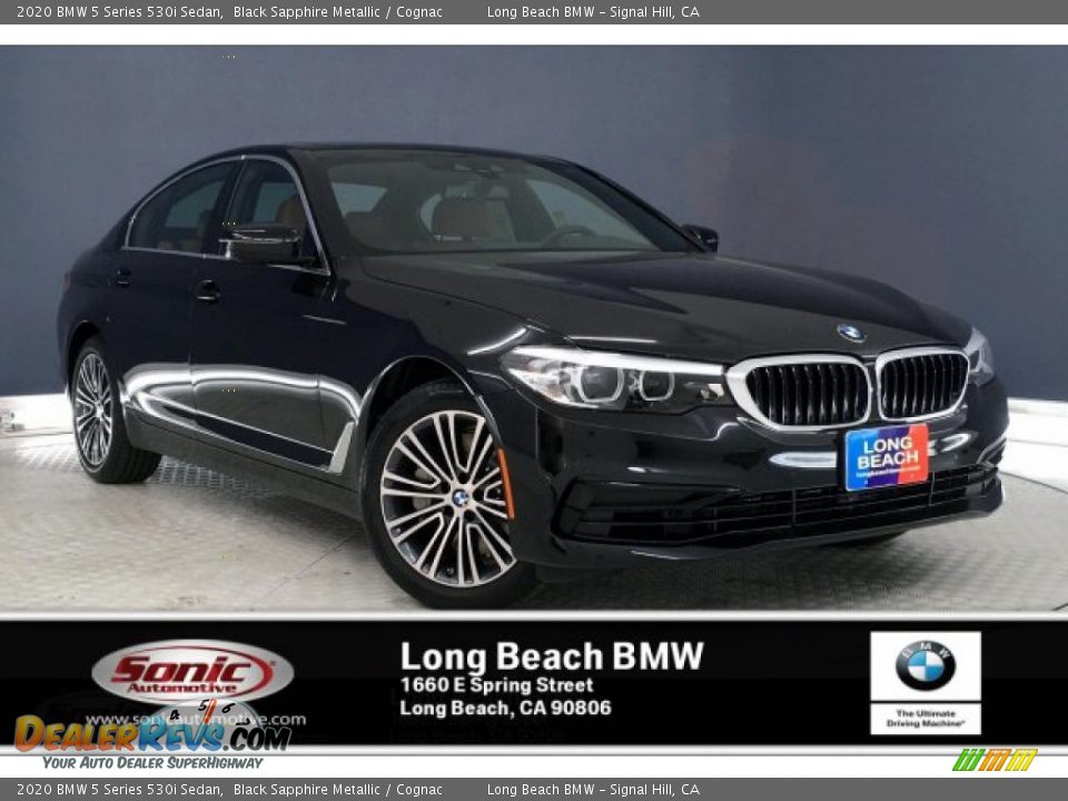 2020 BMW 5 Series 530i Sedan Black Sapphire Metallic / Cognac Photo #1