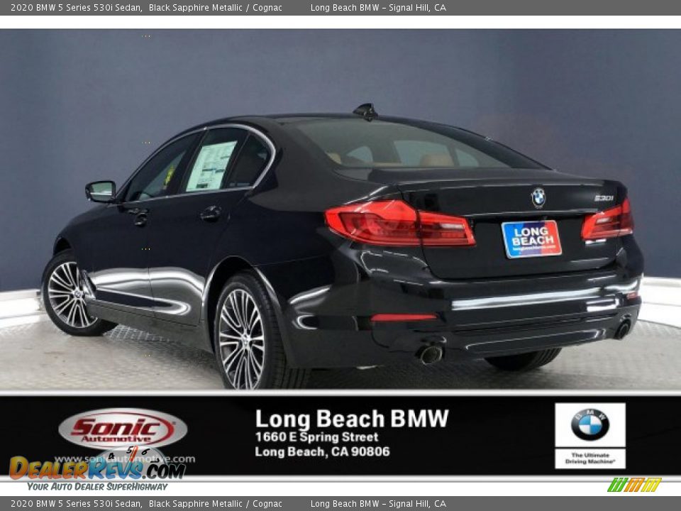 2020 BMW 5 Series 530i Sedan Black Sapphire Metallic / Cognac Photo #2
