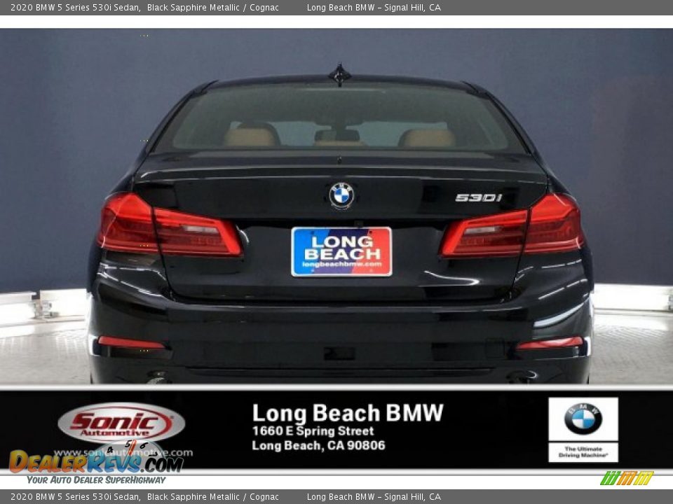 2020 BMW 5 Series 530i Sedan Black Sapphire Metallic / Cognac Photo #3