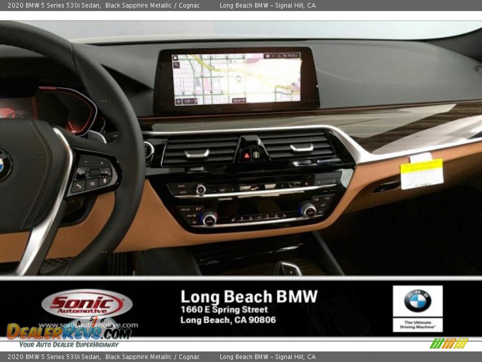 2020 BMW 5 Series 530i Sedan Black Sapphire Metallic / Cognac Photo #5