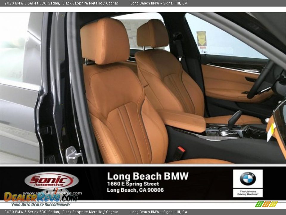 2020 BMW 5 Series 530i Sedan Black Sapphire Metallic / Cognac Photo #7