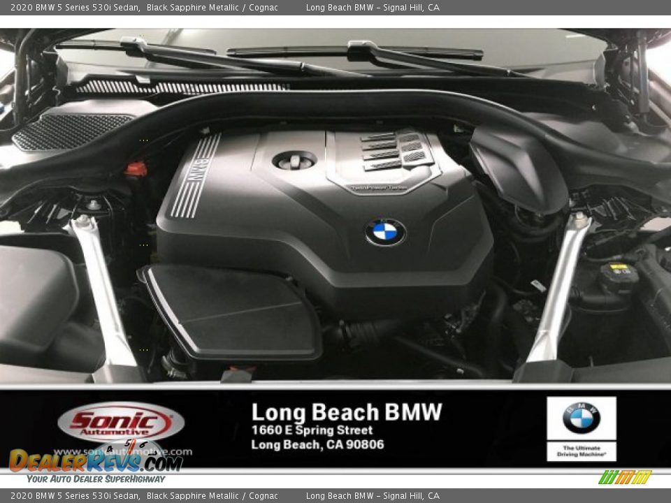 2020 BMW 5 Series 530i Sedan Black Sapphire Metallic / Cognac Photo #8